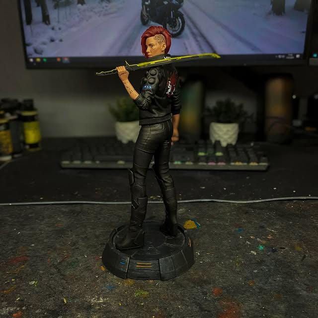 Küçük resim: Judy Alvarez 3D Figür | El Boyaması | Cyberpunk 2077 Figür | LV1