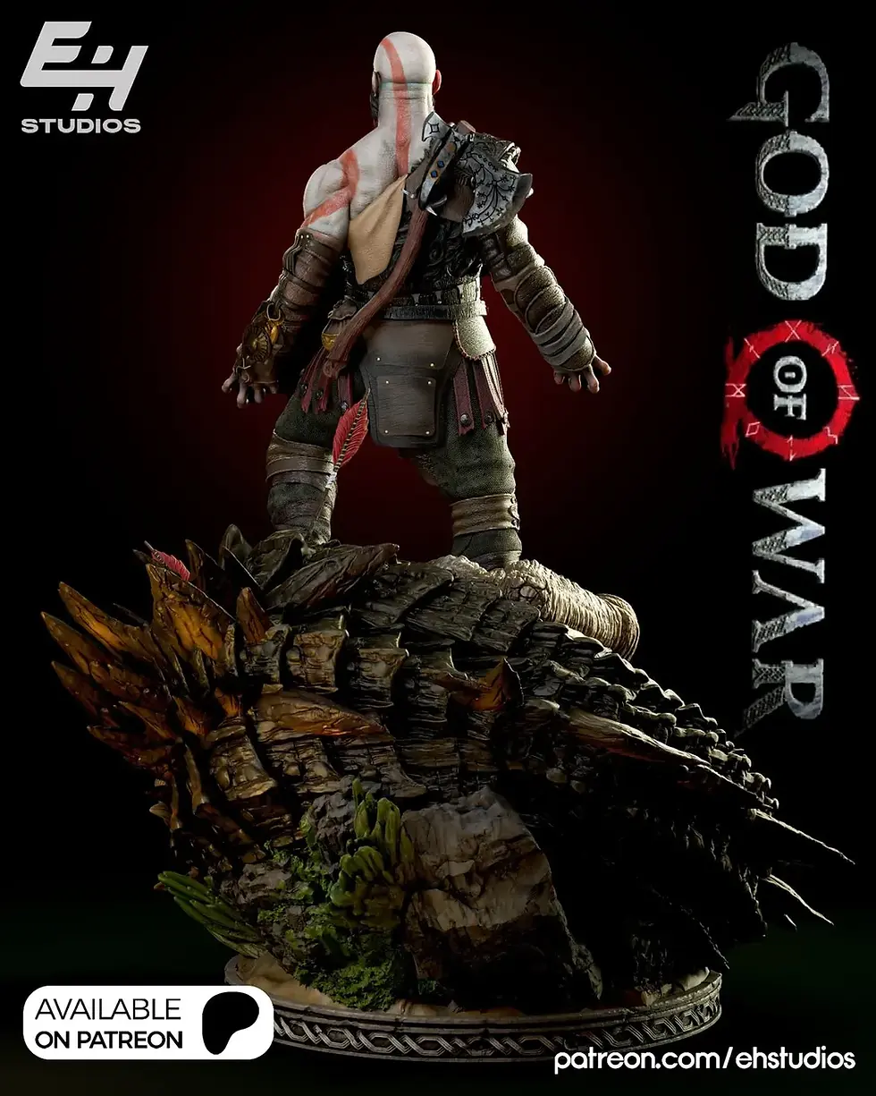 Küçük resim: Kratos 3D Figür | God Of War Figür | LV-SET