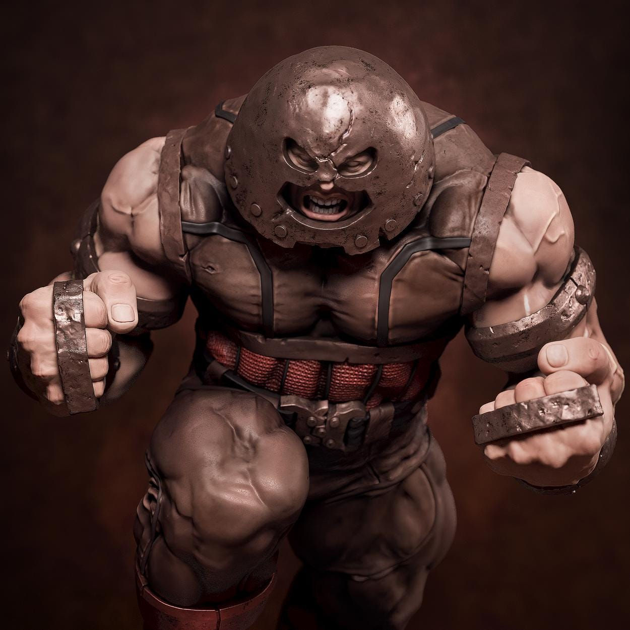 Juggernaut 3D Figür | El Boyaması | Marvel Figür | LV5