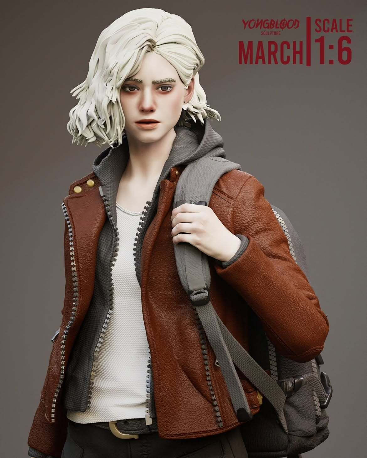 Grace Ashcroft 3D Figür | El Boyaması | Resident Evil Figür | LV2