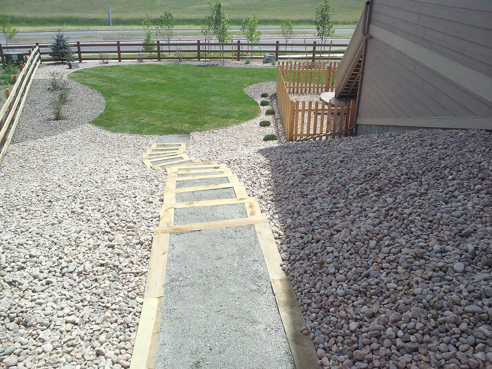 Timber Pathway with Grey Breeze