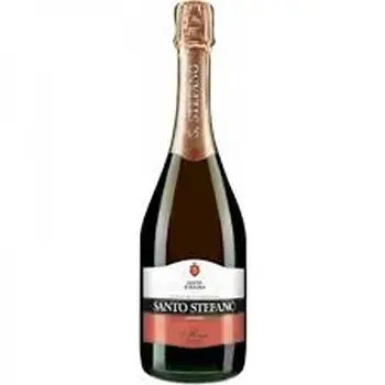 Розовое вино Santo Stefano Rose Amabile в элегантной бутылке с нежным ароматом и фруктовыми нотами.