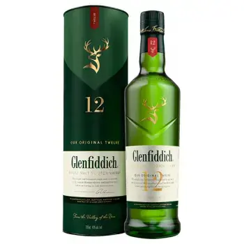 Glenfiddich 12 лет 0,7 классический виски в стильной упаковке
