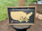 Thumbnail: College Football "SEC" Stadium Travel Map (Framed)