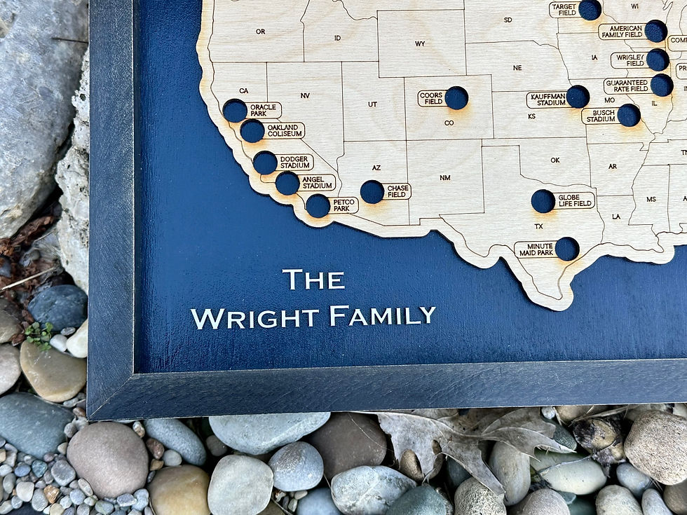 Thumbnail: National Hockey League "NHL" Stadium Travel Map (Framed)