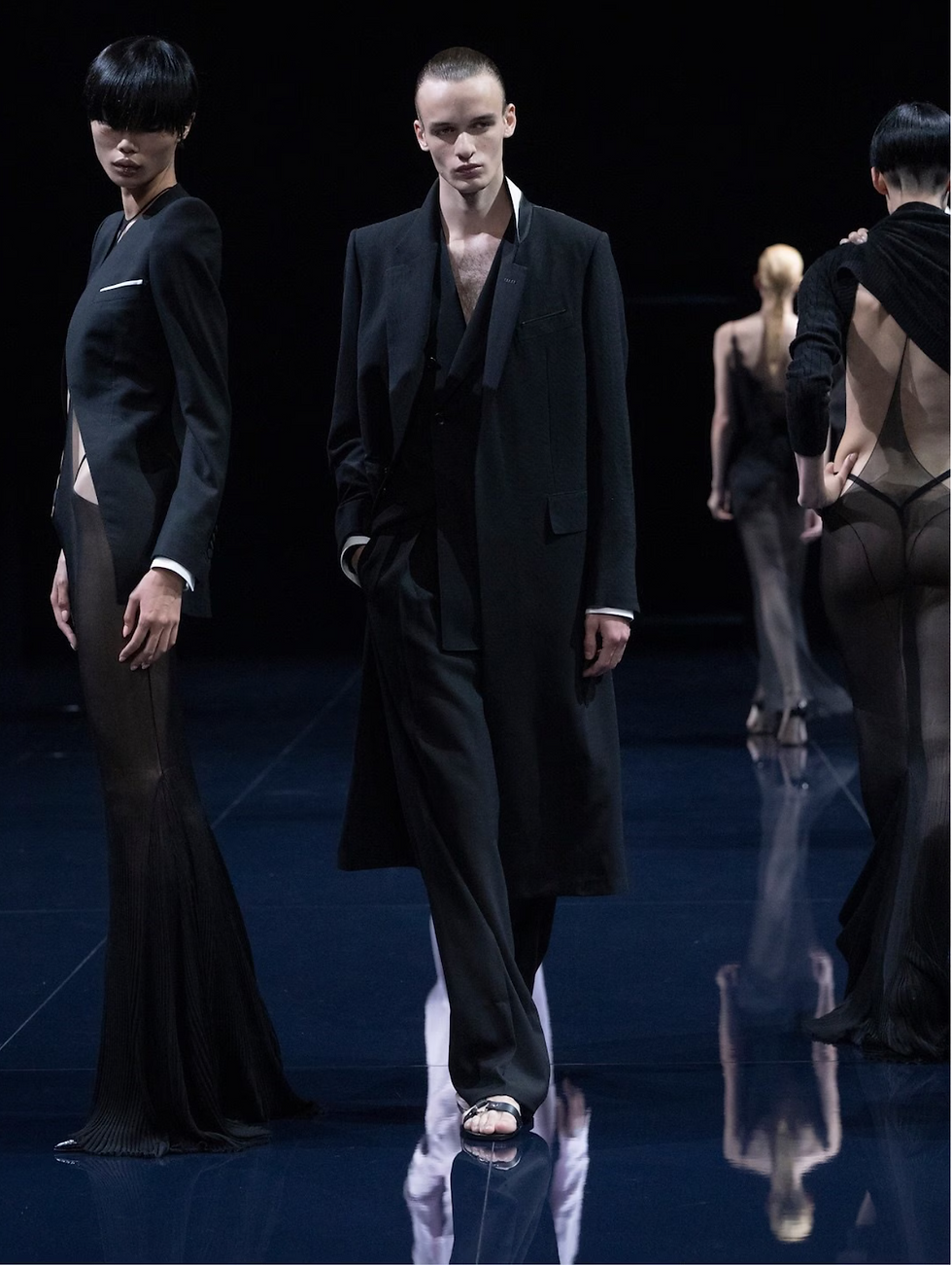 Pgoto of Haider Ackermann's Tom Ford collection