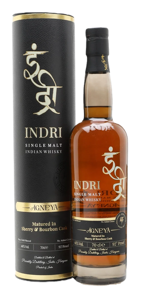 Photo of Indri Agneya Indian peated whisky whiskey