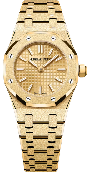 The Shimmering Elegance of Audemars Piguet's Mini 'Frosted' Royal Oaks.