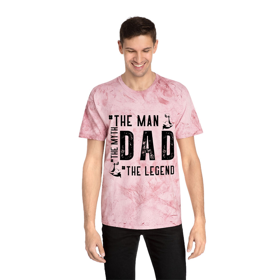 Thumbnail: The Myth The Man Dad Unisex Color Blast T-Shirt