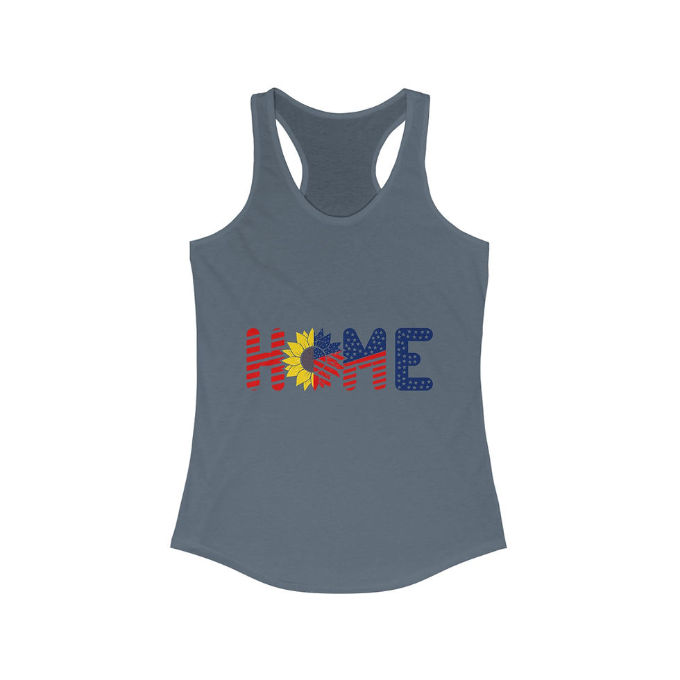 Thumbnail: Patriotic Home Racerback Tank Top, Summer Workout Tee