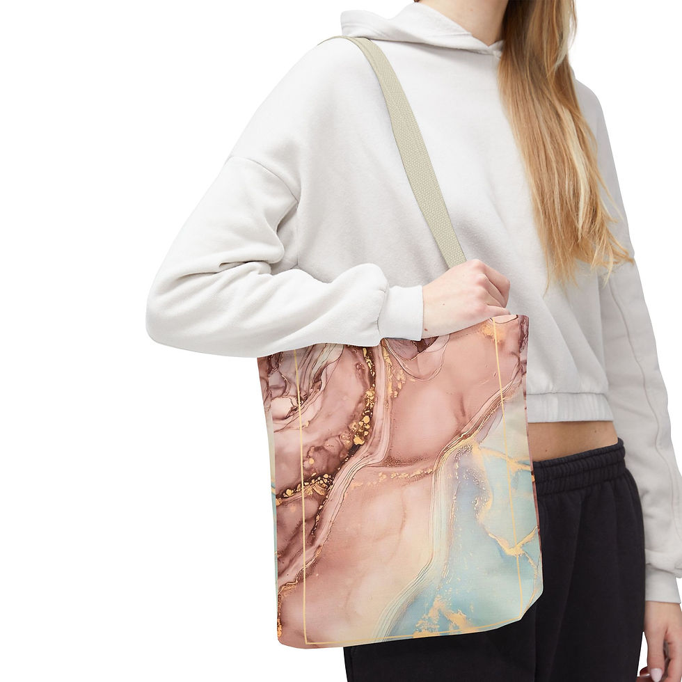 Thumbnail: Elegant Abstract Tote Bag - Stylish Carry All