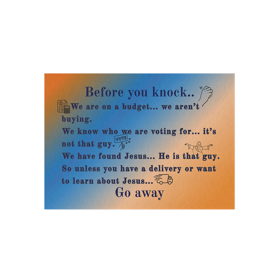 Thumbnail:  No Soliciting Outdoor Rug with Playful Message | Porch Mat, Funny Entryway Rug