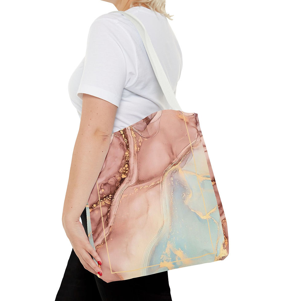 Thumbnail: Elegant Abstract Tote Bag - Stylish Carry All