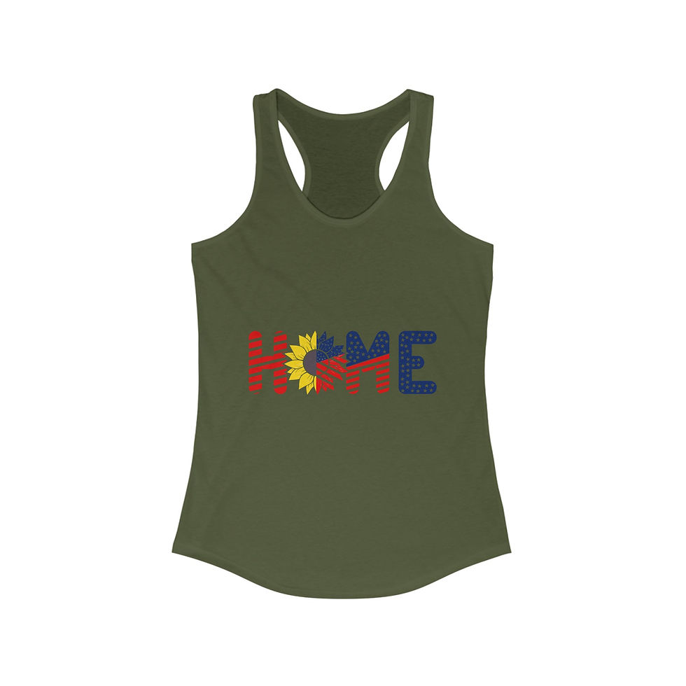 Thumbnail: Patriotic Home Racerback Tank Top, Summer Workout Tee
