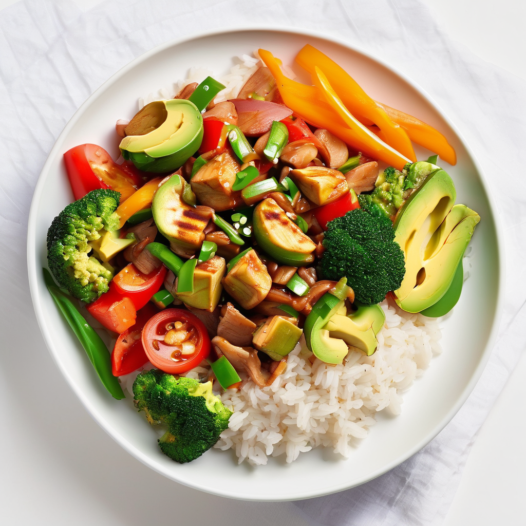 Arranged Food and Objects