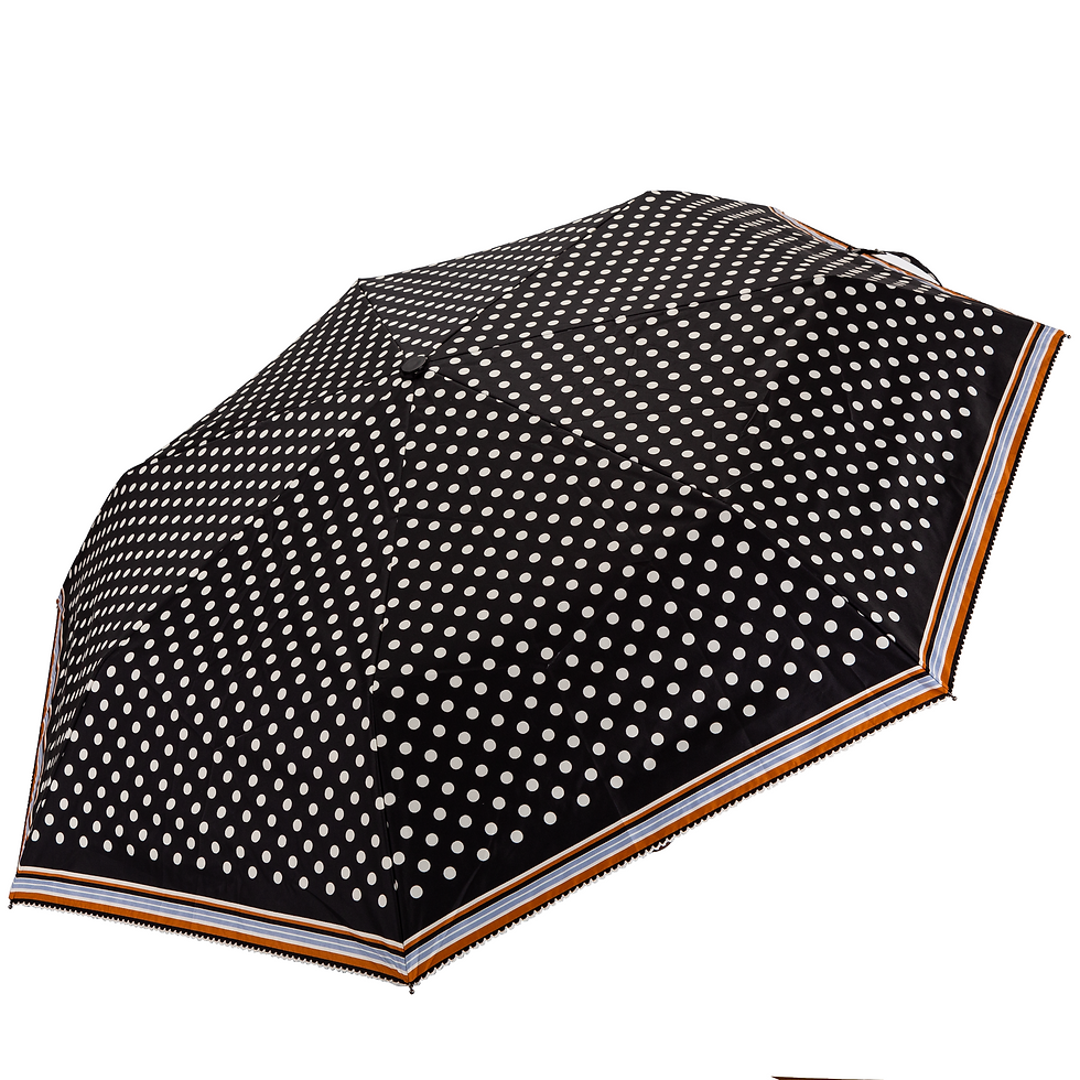 Lifestyle 水玉點點降溫黑膠印花折傘