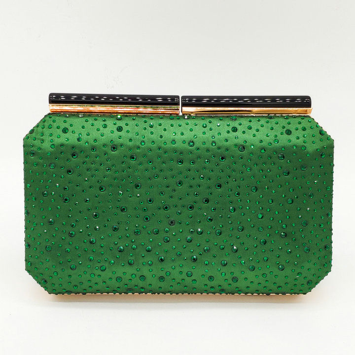 Thumbnail: Women Evening Bag Rhinestone Clutch Purse Acrylic Clasp