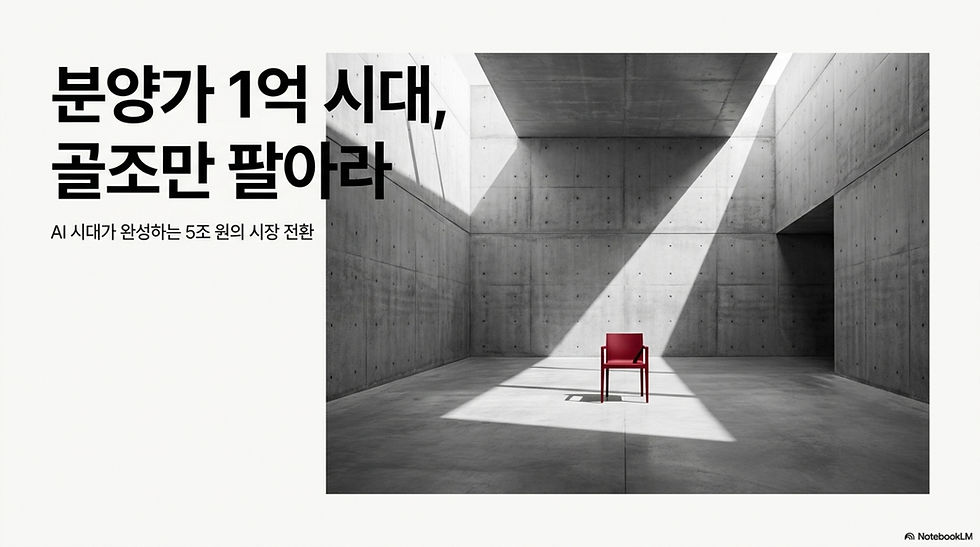 [AI보고서] 여덟 가지 진실,골조만 팔아라