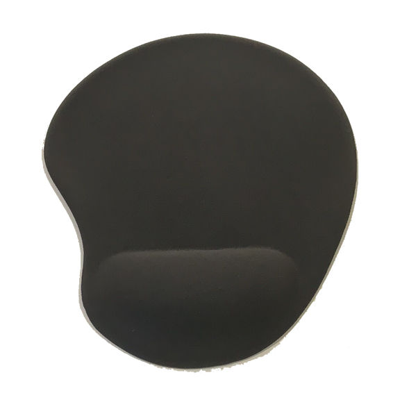 Alfombrilla ratón negra, cómoda y ergonómica