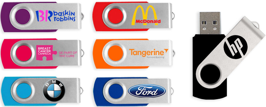 Miniatura: memoria usb personalizada con tu logo o marca el color que busques