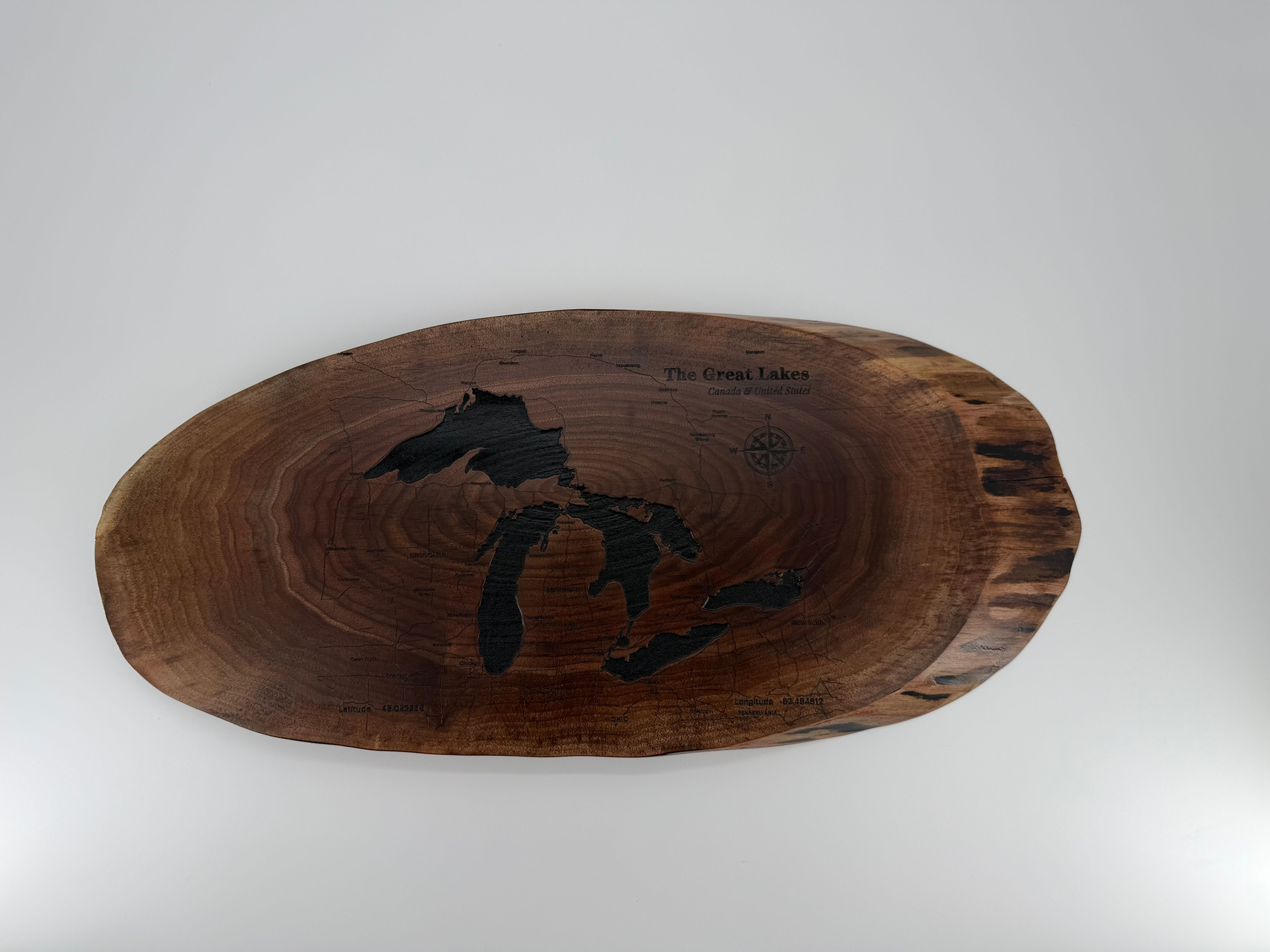 Solid Walnut Oval - Great Lakes