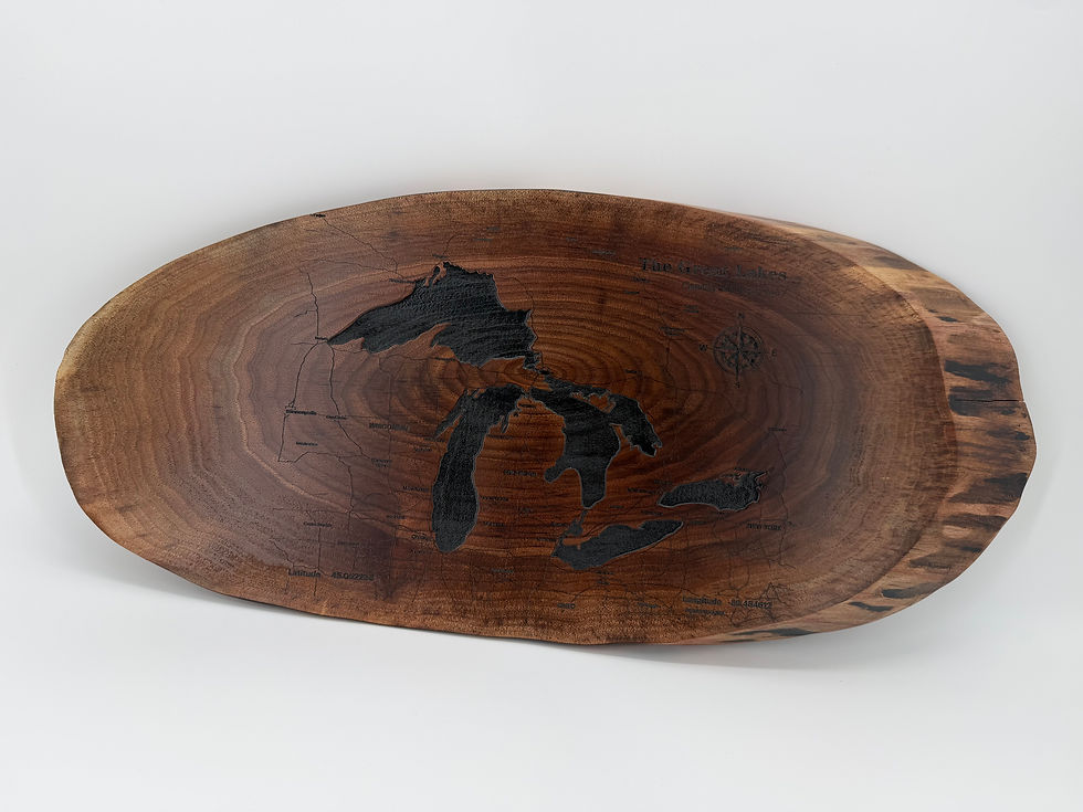 Thumbnail: Solid Walnut Oval - Great Lakes