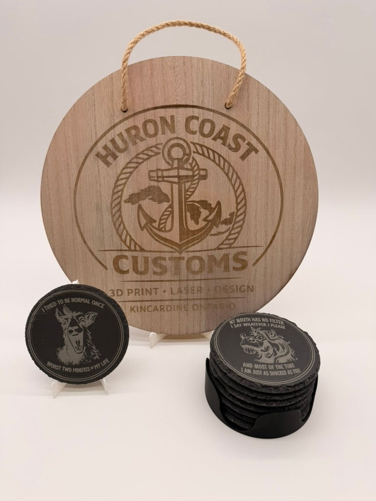Thumbnail: Natural Slate Coasters