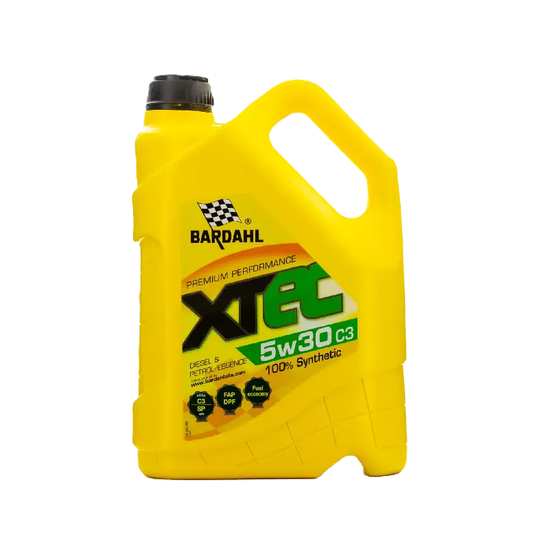 Жовта каністра моторної оливи Bardahl XTEC 5W-30 C3