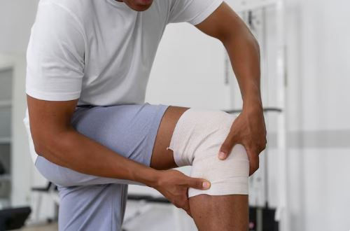 Fisioterapia para a reabilitação de lesões no menisco.