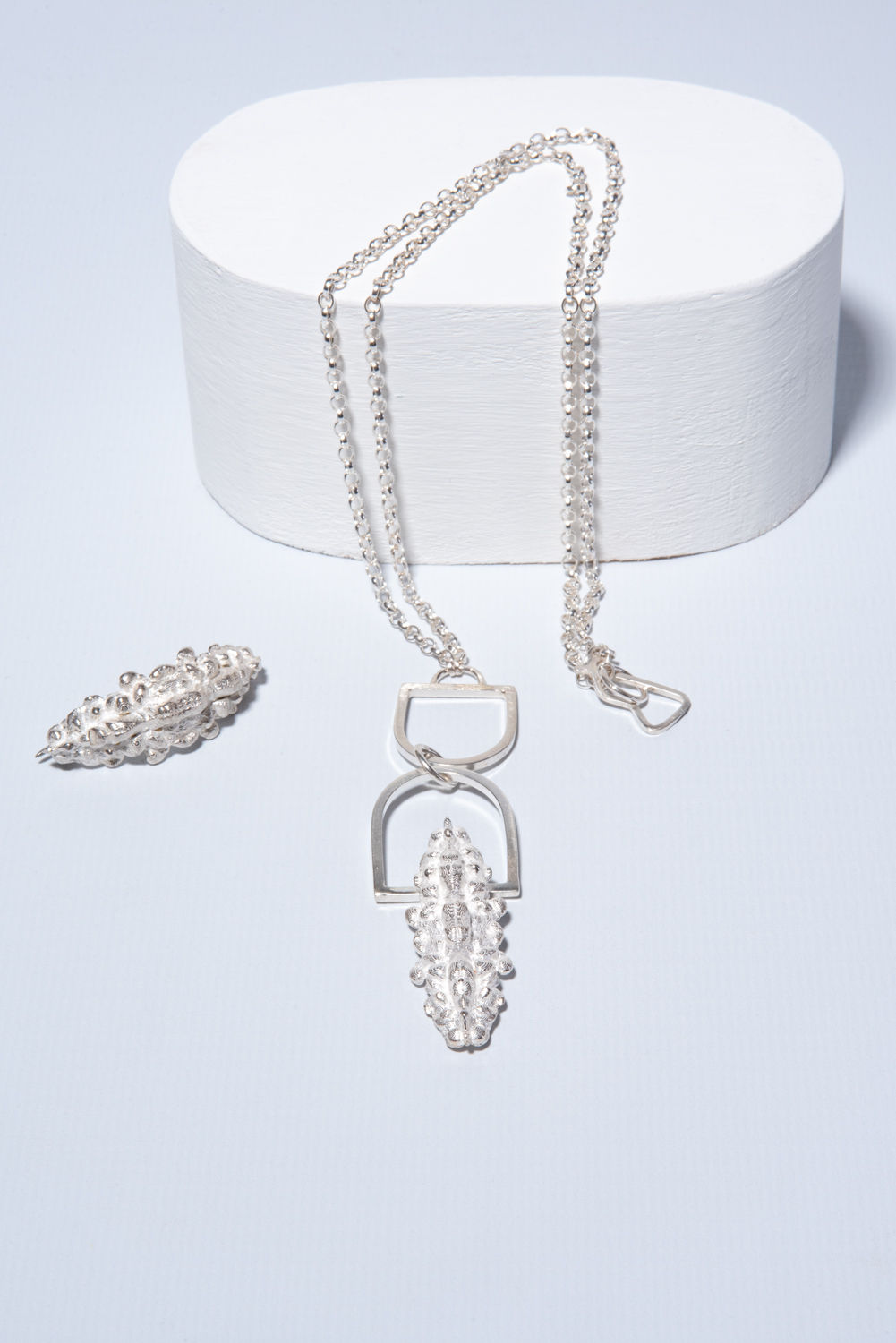 Morph9 silver geometric Pendant