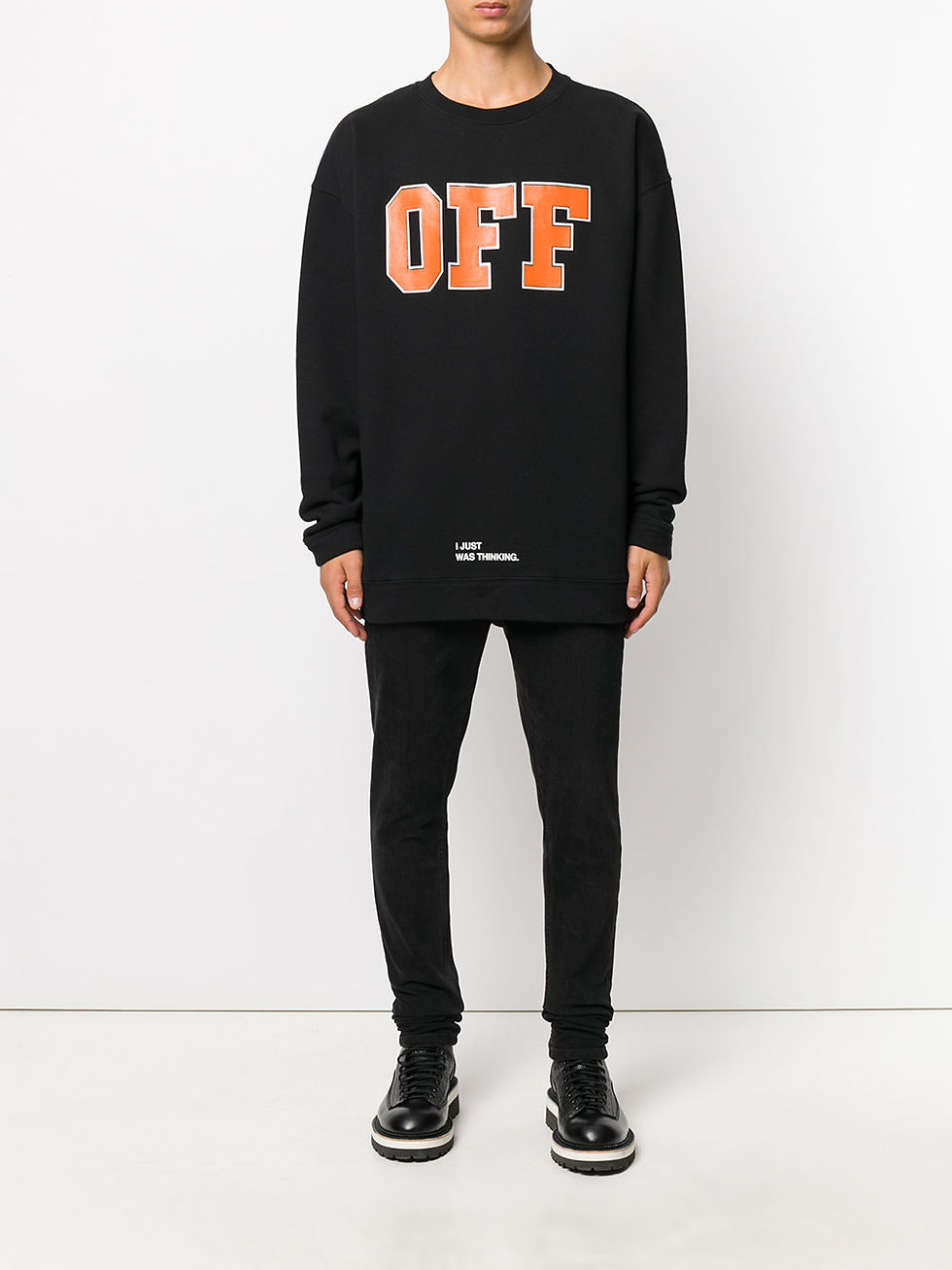 Миниатюра: OFF-WHITE  logo print sweatshirt