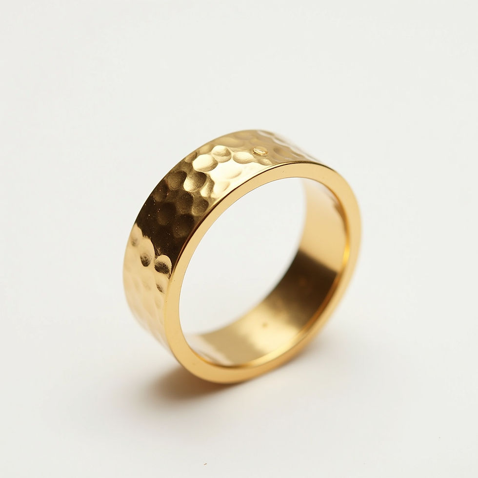 Hammered Gold Band