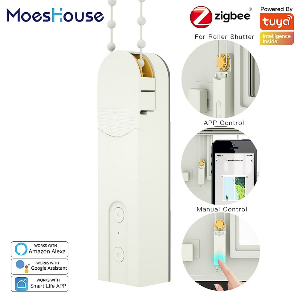 Review MOES ZigBee Smart DIY Motorized Roller Blinds/Shades Drive Motor Hub Tuya Smart Life APP Alexa Google Home Voice Control