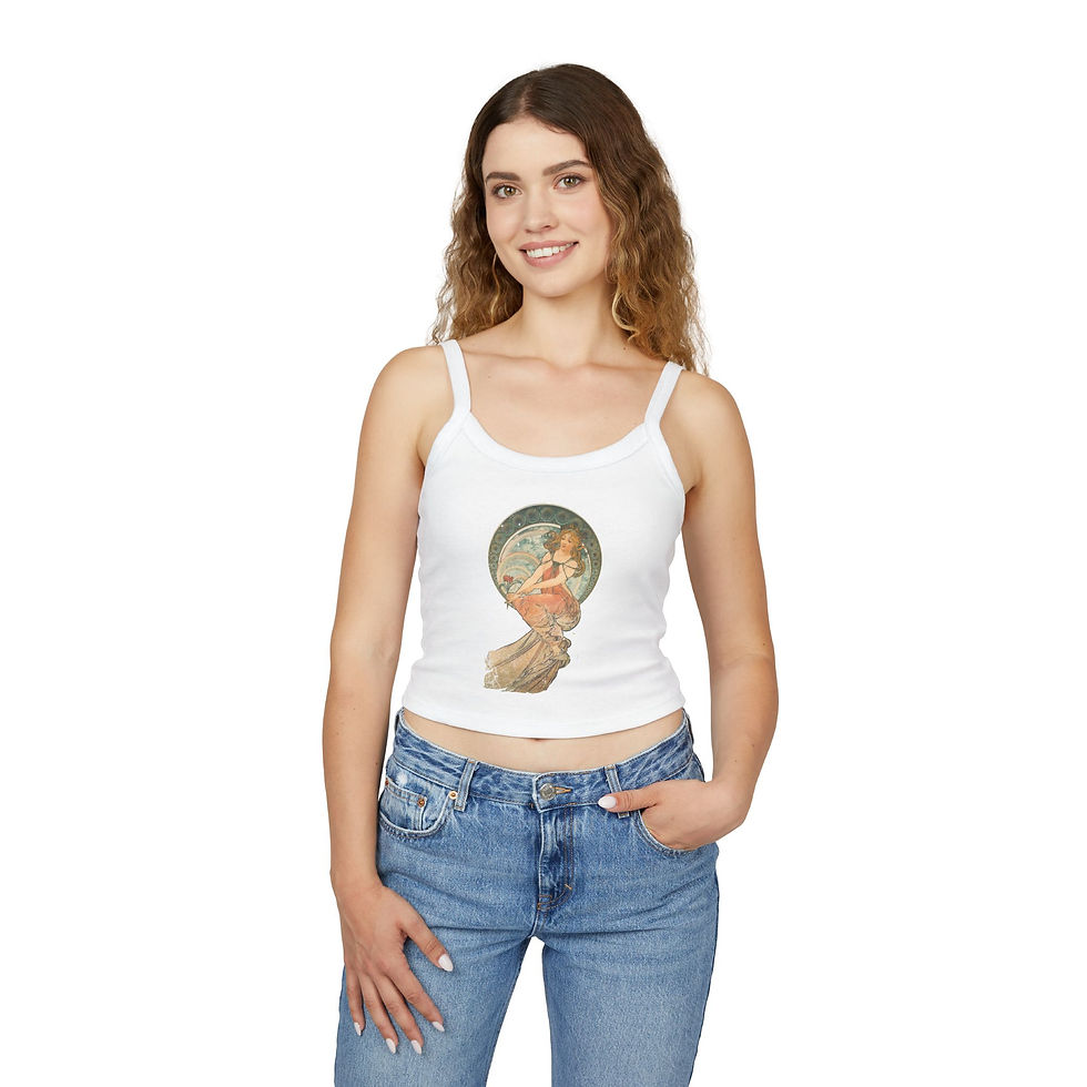 Thumbnail: Art Nouveau by Alphonse Mucho | Women's Spaghetti Strap Tank Top