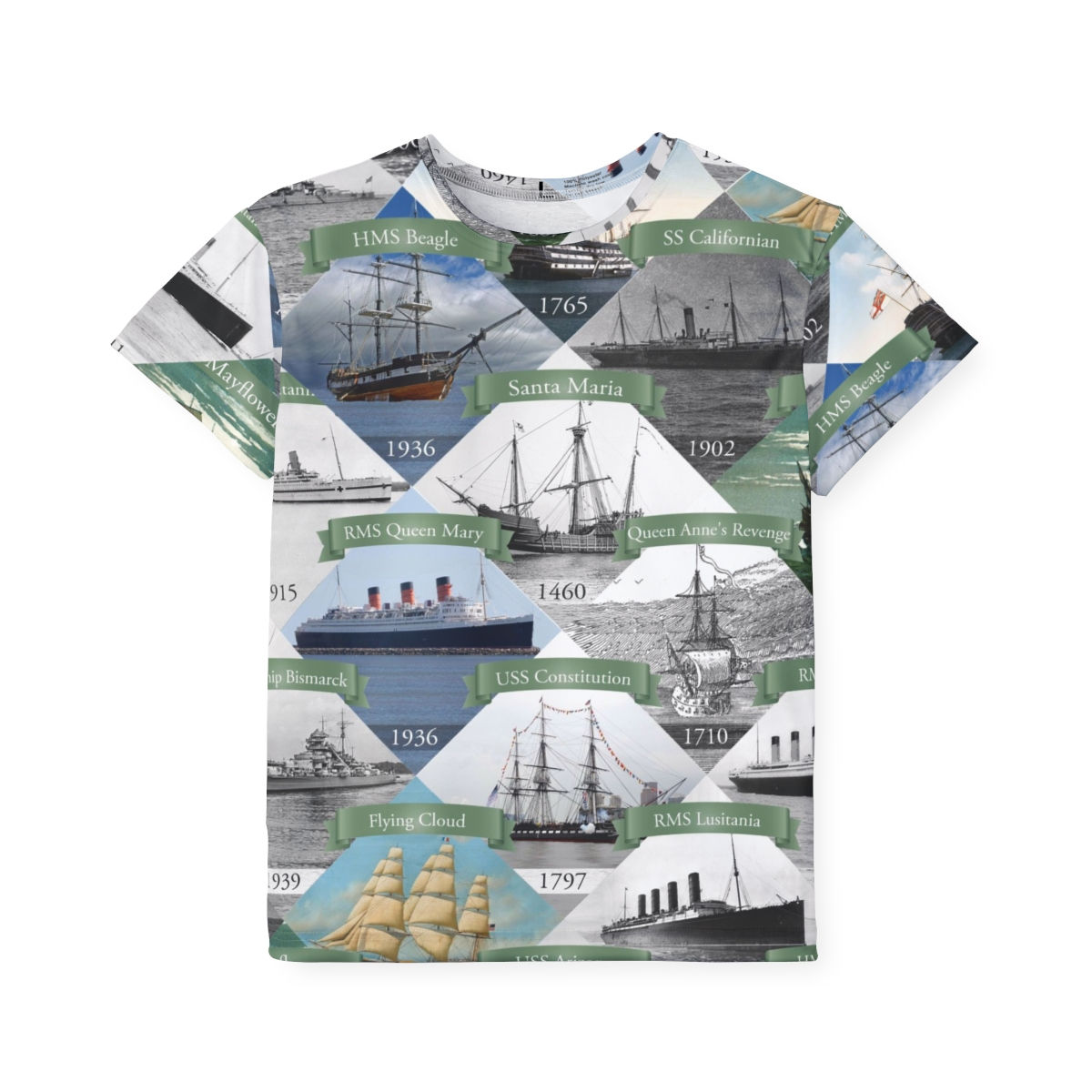 Famous Ships Kids Shirt