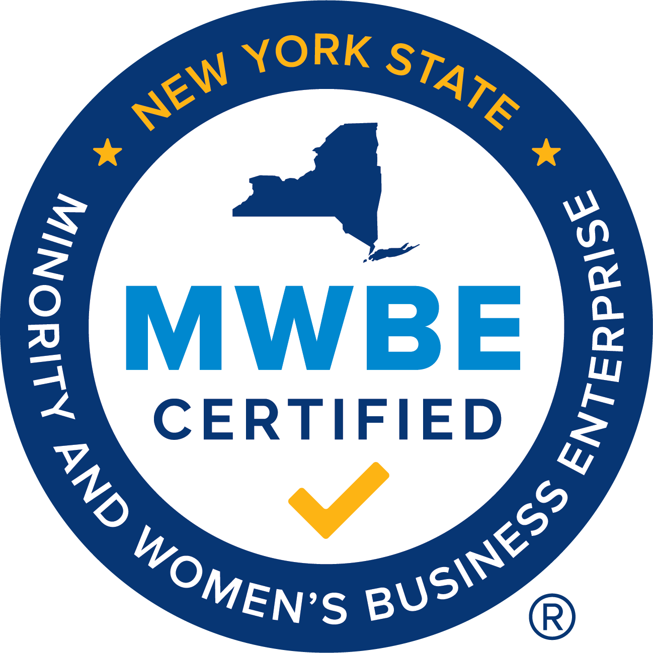 New York State MWBE Certified decal