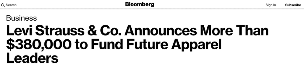 levi strauss & co bloomberg