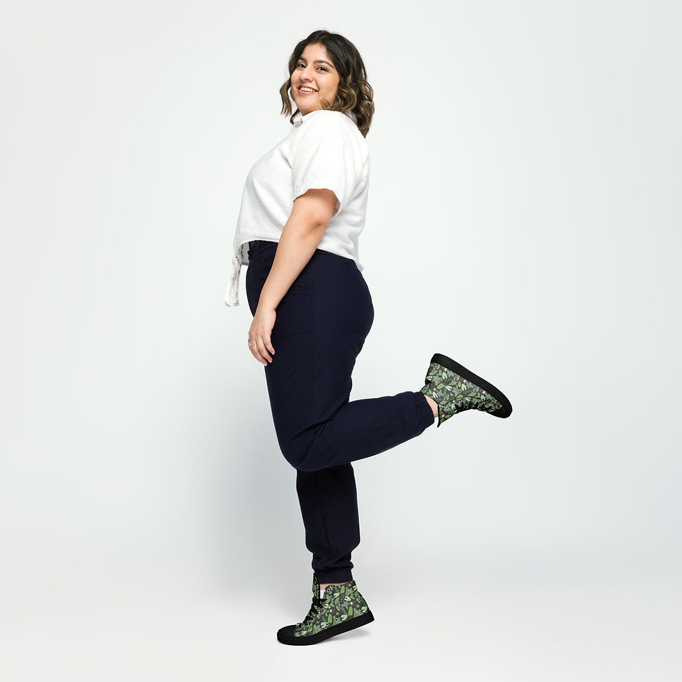 Thumbnail: Plants • Women’s High Top Canvas Shoes