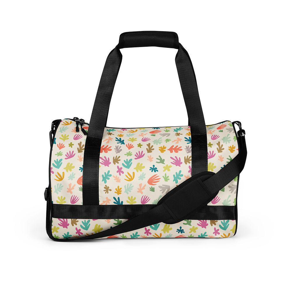 Thumbnail: Matisse Shapes • All-Over Print Gym Bag