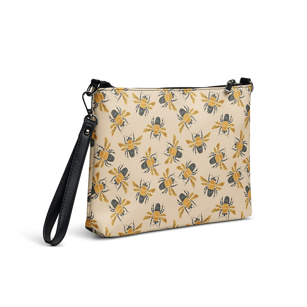 Thumbnail: Watercolor Bee • Crossbody Bag
