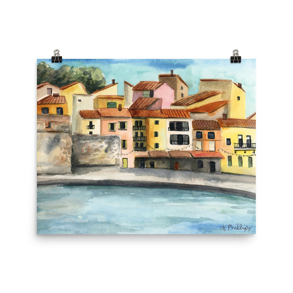 Thumbnail: Colors of Collioure • Art Print