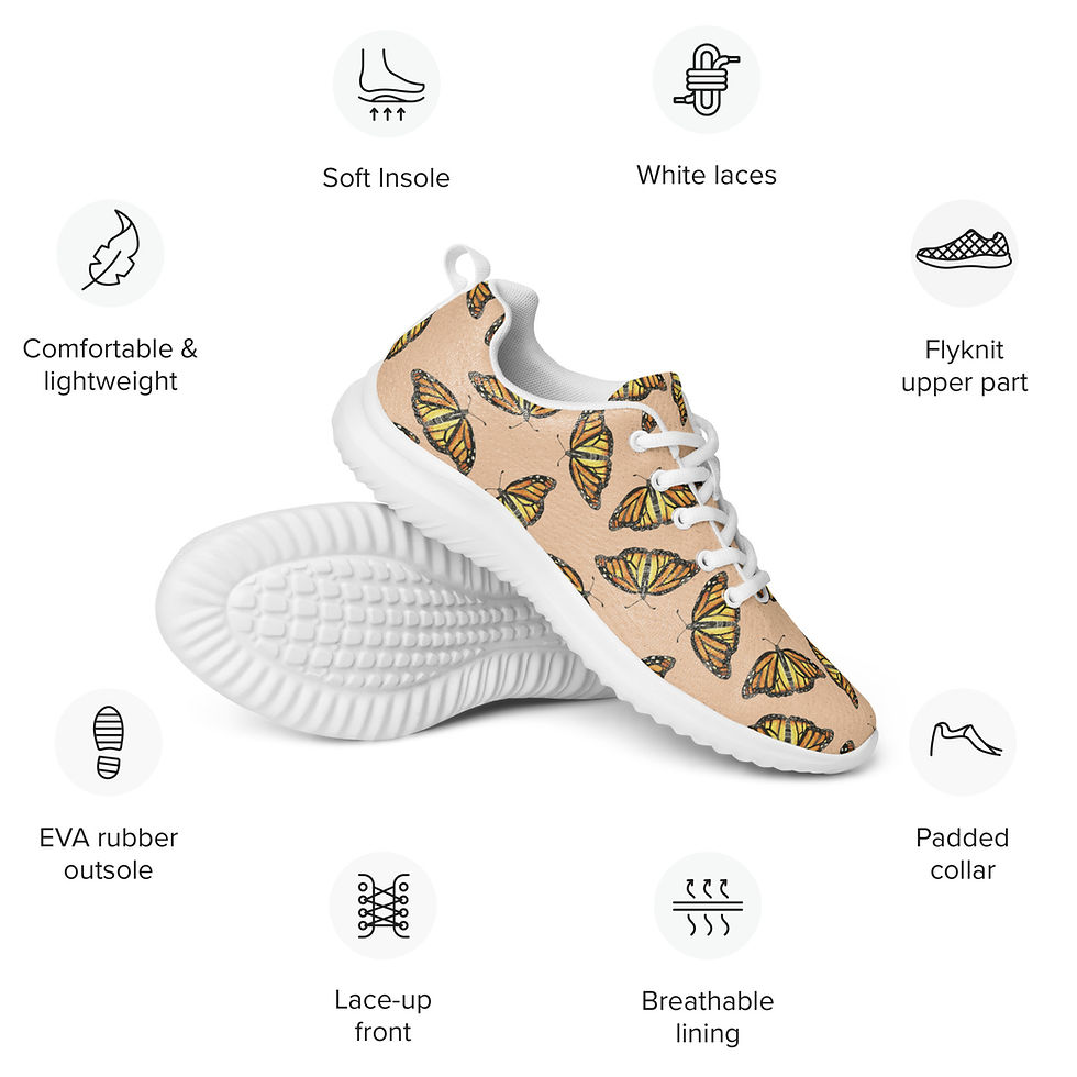 Thumbnail: Monarch Butterflies • Women’s Athletic Shoes