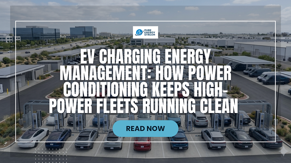 EV Charging Energy Management: How Power Conditioning Keeps High-Power Fleets Running Clean