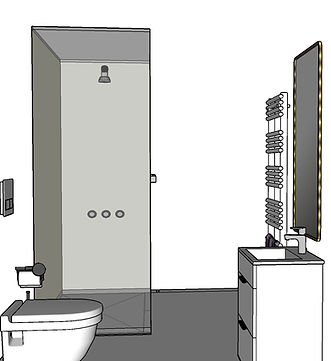 3D small bathroom concept