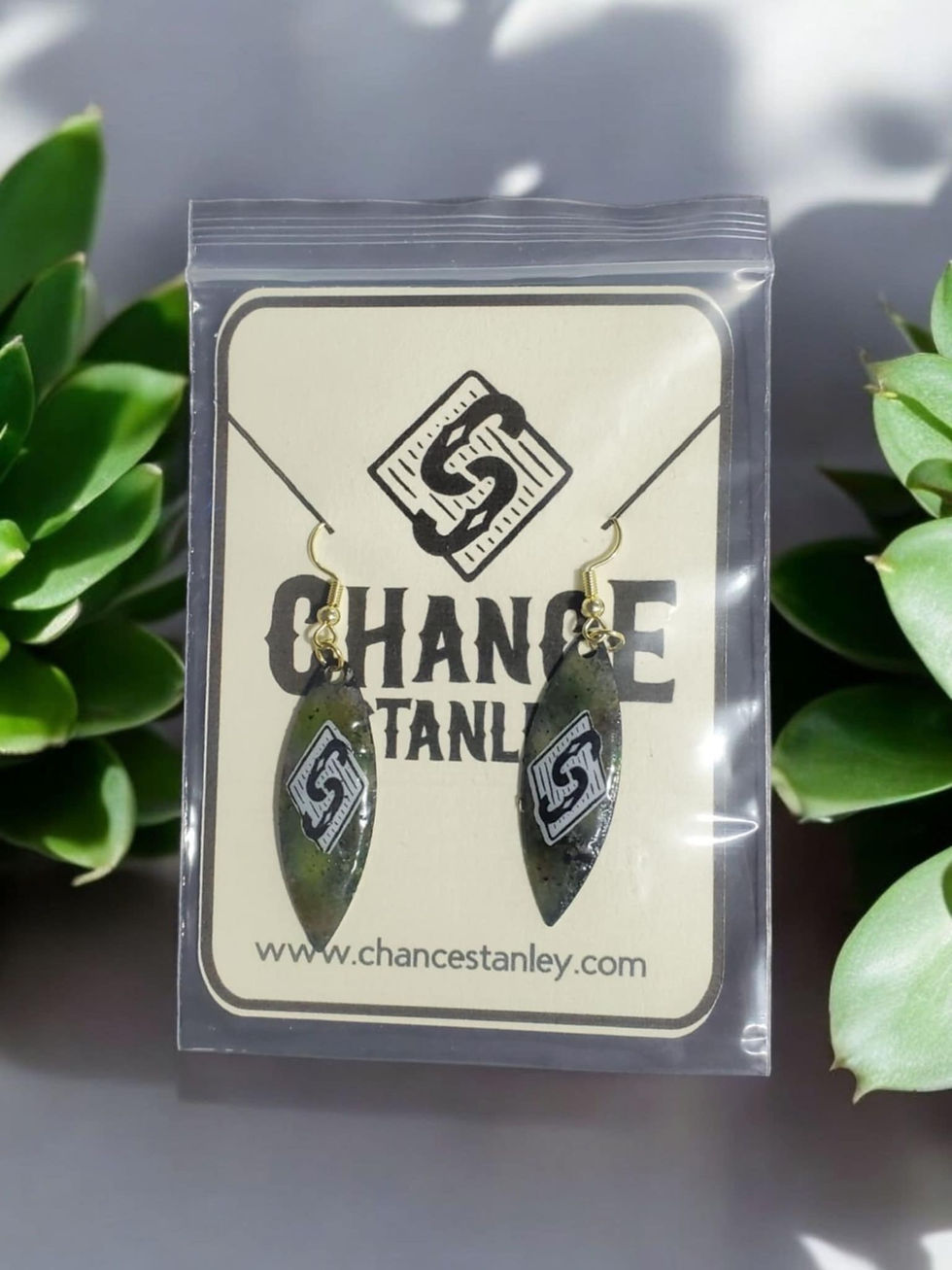 Thumbnail: Chance Stanley Willow Leaf Earrings 