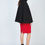 Thumbnail: Black Winter Cape in Woven Fabric