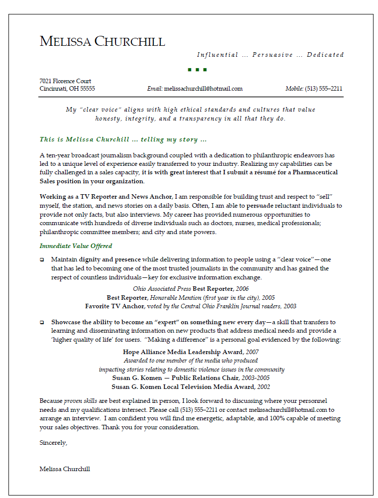 Cover Letter