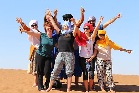 Groupe de Yoga au Maroc