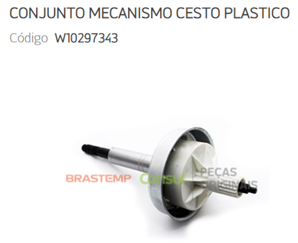 CONJUNTO MECANISMO CESTO PLASTICO LAVADORA BRASTEMP/CONSUL