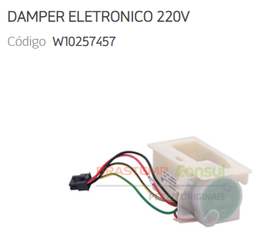 DAMPER ELETRONICO 220V GELADEIRA BRASTEMP